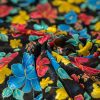 jacquard voile fiori brillanti